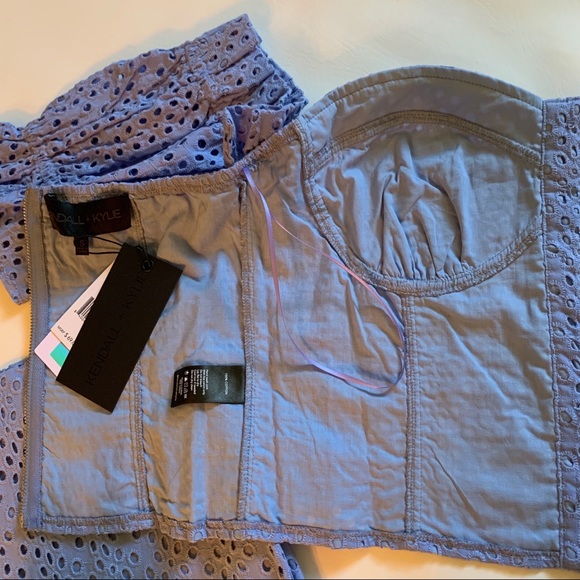 Off Shoulder Anglaise Top Puff Sleeve - Picture 8 of 11